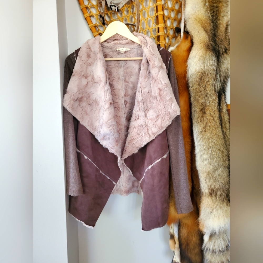 Gorgeous Faux suede cardigan!